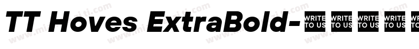 TT Hoves ExtraBold字体转换